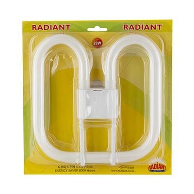 Radiant - Fluorescent 2D G10q 4pin 28w 4000K - RLC150