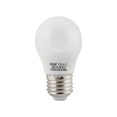 Radiant - Golfball Frosted E27 LED 6w 3000K - RLL025