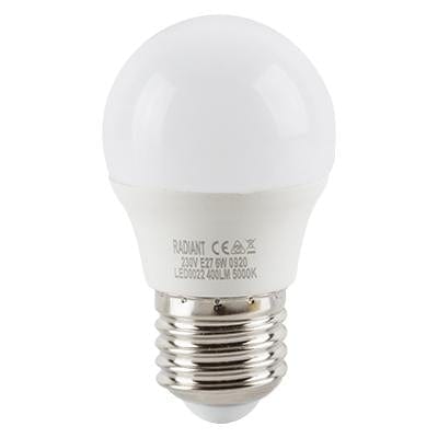 Radiant - Golfball Frosted E27 LED 6w 5000K - RLL022