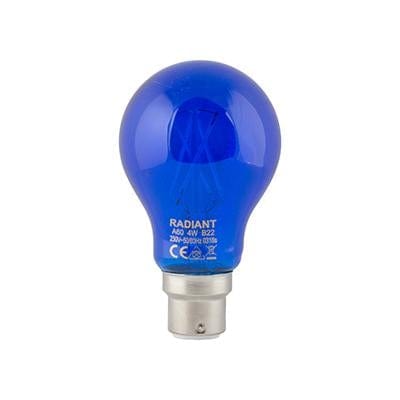 Radiant - Lamp Filament A60 Colour B22 LED 4w Blue - RLL076