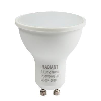 Radiant - LED GU10 5w 4000K Non Dimmable - RLL155