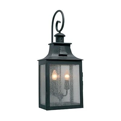 Radiant - Forged Iron Wall Light Large Square Sand Black - RO208