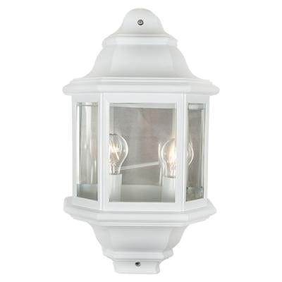 Radiant - Half Lantern 5 Panel Large White - RO240W