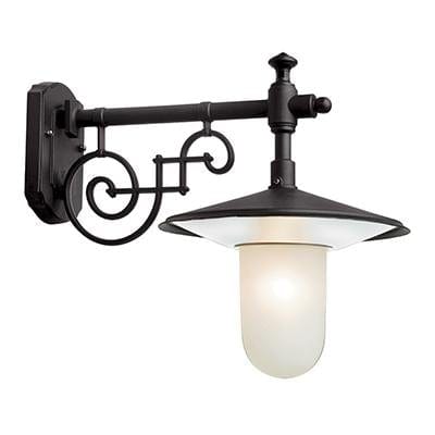Radiant - Rhine W/Light Outdoor Black - RO256