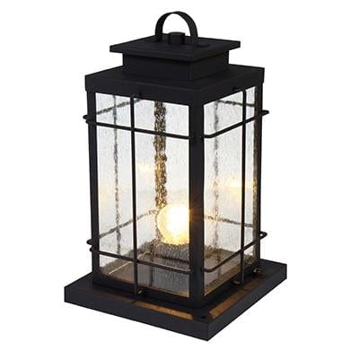 Radiant - Post Top Light Outdoor 1 x E27 Sand Black - RO410