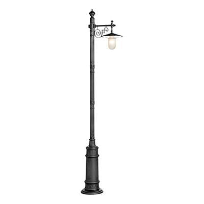 Radiant - Rhine 1LT Pole Light Black - RO258