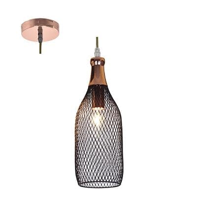 Radiant - Mesh Pendant 115mm Matt Black/Copper - RP292