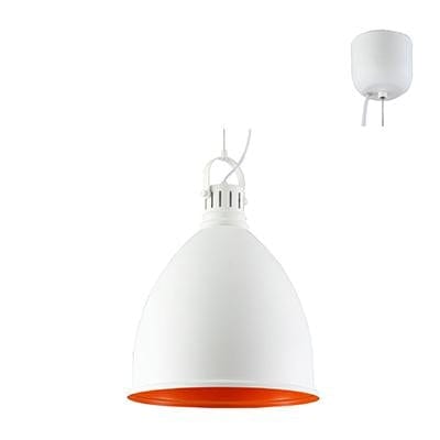 Radiant - Metal Pendant 380mm White and Orange Shade - RP141OR