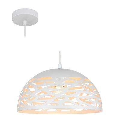 Radiant - Metal Pendant Decorative 300mm White - RP136