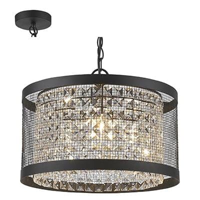 Radiant - Pendant 3 Light 230v Black - RP121