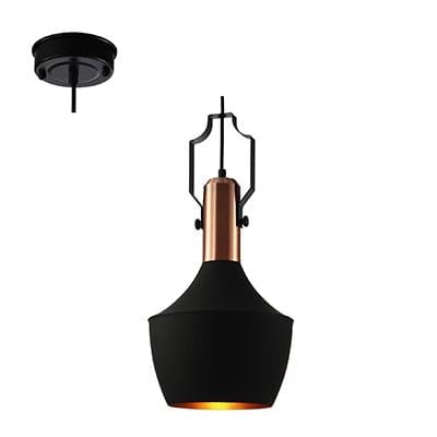 Radiant - Pendant Metal 230v Antique Copper/Black - RP118