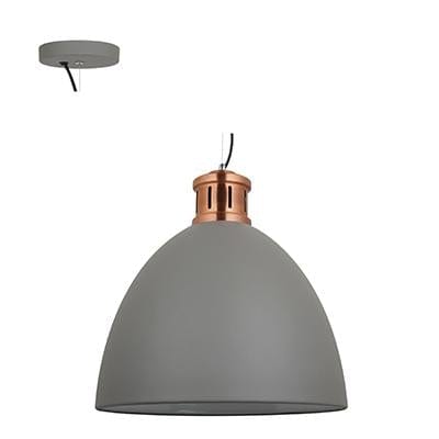 Radiant - Pendant Metal 400mm Grey and Copper - RP258