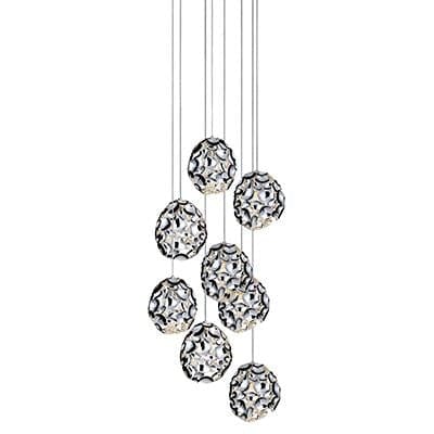 Radiant - Pendant Steel Chrome 8xE27 60w - RP245