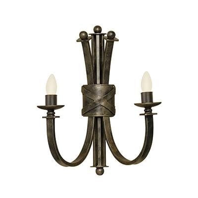 Radiant - Bali 2LT Wall Light Antique Bronze 2xE14 - RW136