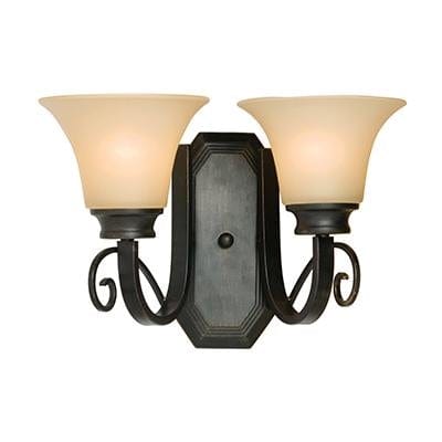 Radiant - Firl 2LT Wall Light Antique Bronze - RW130