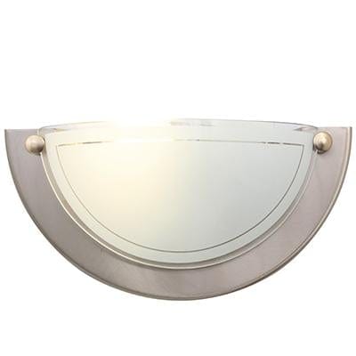 Radiant - Gym Wall Light Satin Chrome and White - RW154SCW