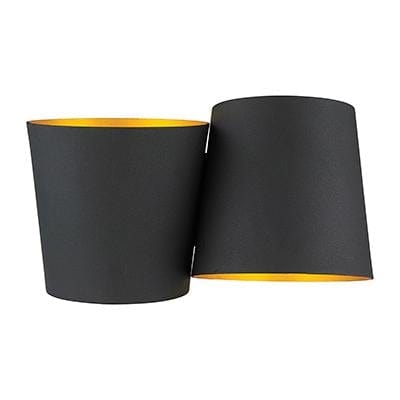 Radiant - Wall Light Black and Gold LED 2x6w - RW181