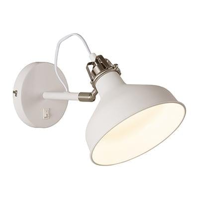 Radiant - Wall Light with Switch White 1xE27 - RW103