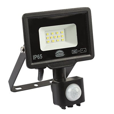 Radiant - Floodlight with Motion Sensor LED 10w 6500K - Lighting, Lights- RFS57