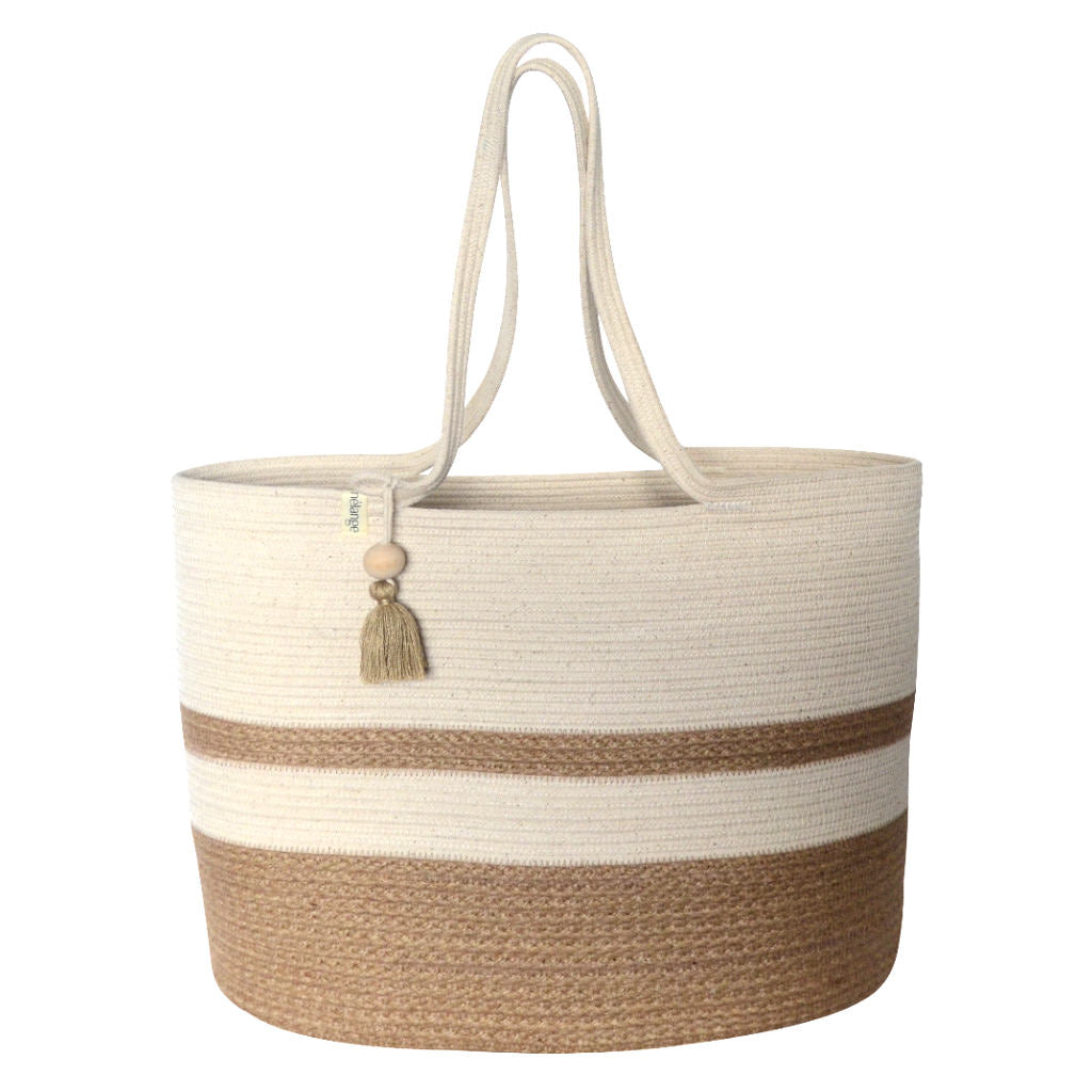 Shopper Bag Jute & Ivory