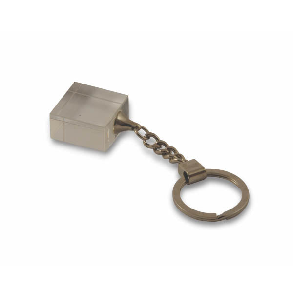 Square Crystal Keyring