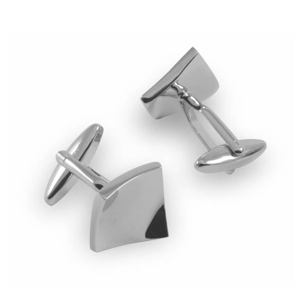 square raised cufflinks