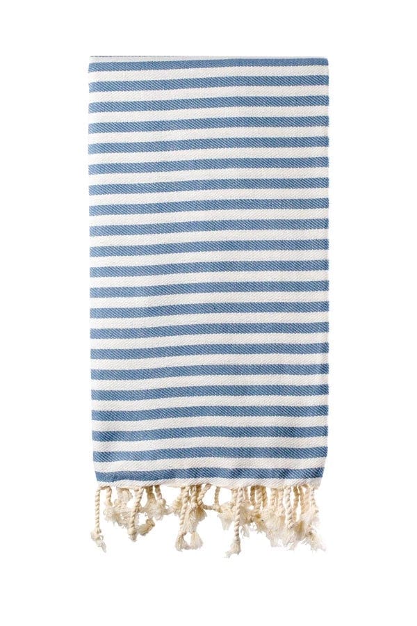 SÃƒÂ¼d Turkish Towel (100 x 180)-CC - SÃƒÂ¼d - Denim Blue