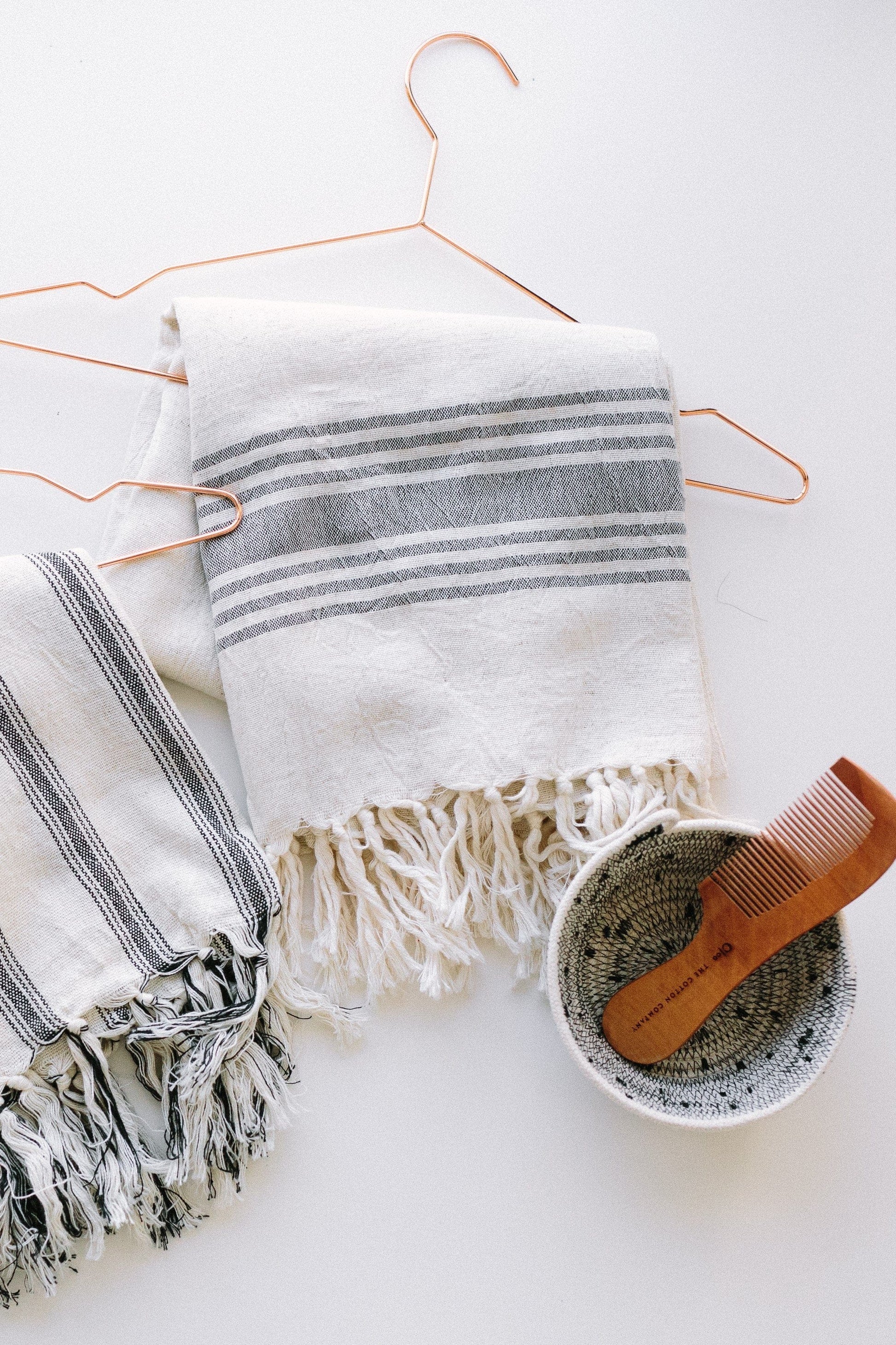 Turkish Towel - Ash, 90cm x 190cm