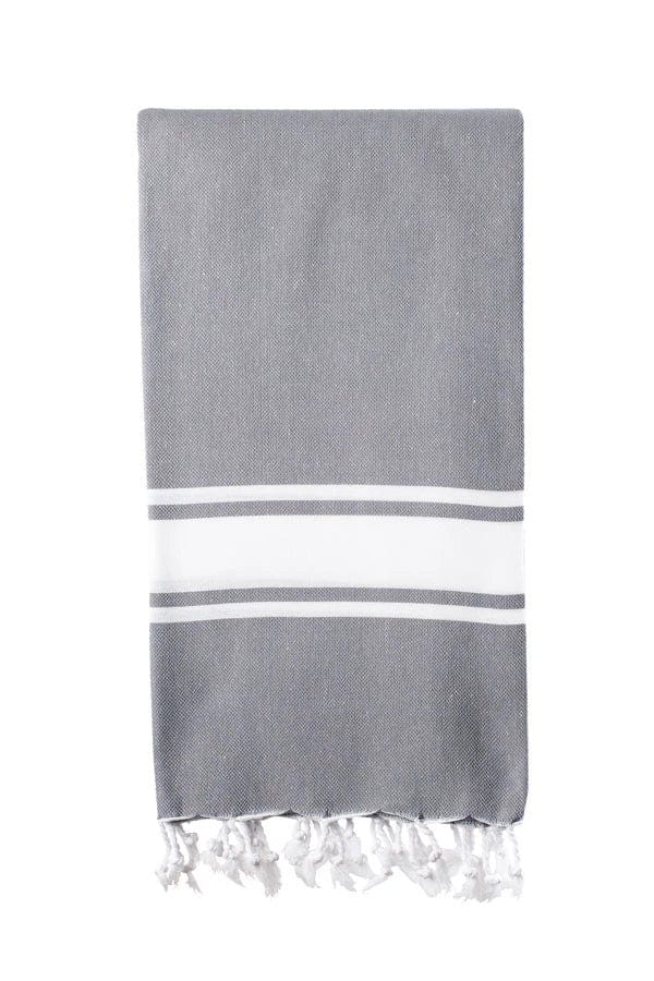 Ballito Turkish Towel ( 100 x 180 cm) - Dark Grey