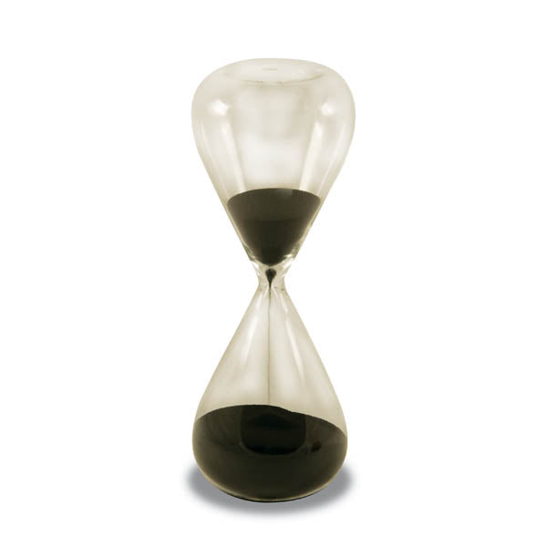 Traditional Sand Timer with Black Sand