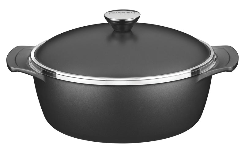 Black Casserole - Aluminium with internal non-stick coating (30 cm) - Tramontina