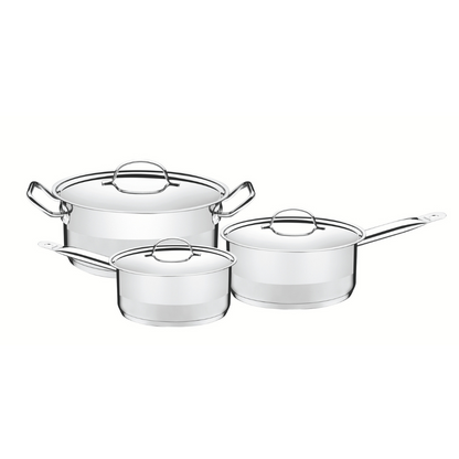 Tramontina Cookware Sets Tramontina Professional 3 pc. stainless steel cookware set with triple-ply bottom - TRM-65620196