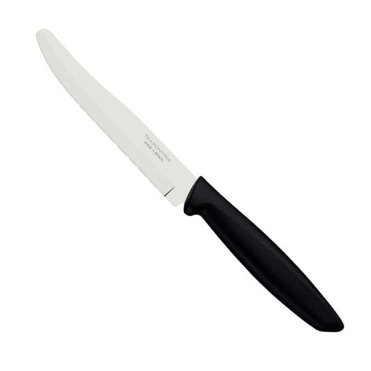 Tramontina Plenus UtilityFruit Knife - Black (13 cm Round Smooth Blade) 12 Pack - TRM-23440805
