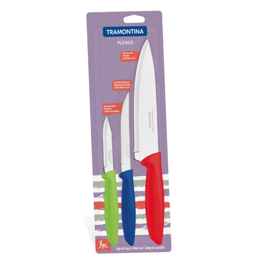 Kitchen Knives 3 Piece - Plenus - Tramontina