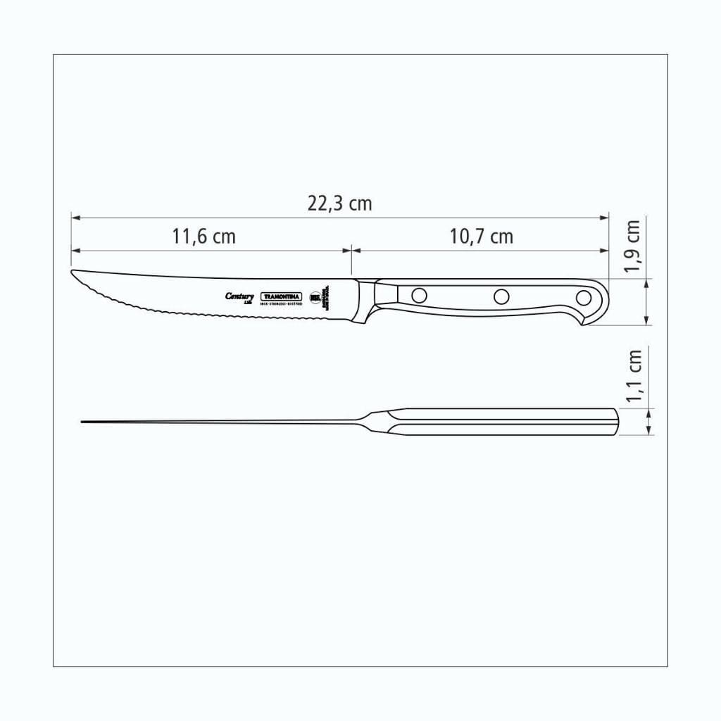 Tramontina Century 5" (13cm) Steak and fruit knife  Steak Knife - TRM-24004105