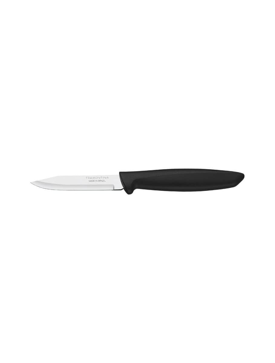 Paring Peeling Knife - Black - Loose Knife (8 cm Smooth Blade) - Plenus - Tramontina