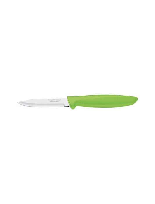 Paring Peeling Knife - Green - Loose Knife (8 cm Smooth Blade) - Plenus - Tramontina