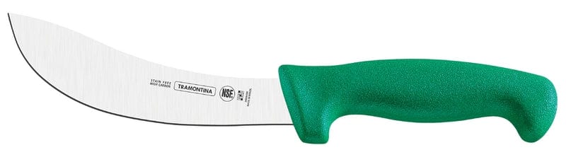 Skinning Knife - Green (15 cm Curved Blade) - Professional Master - Tramontina