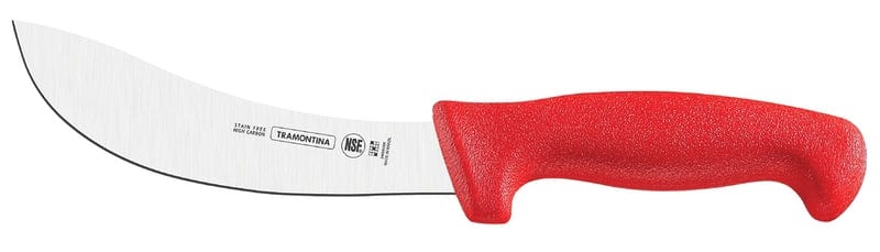 Skinning Knife - Red (15 cm Curved Blade) - Professional Master - Tramontina