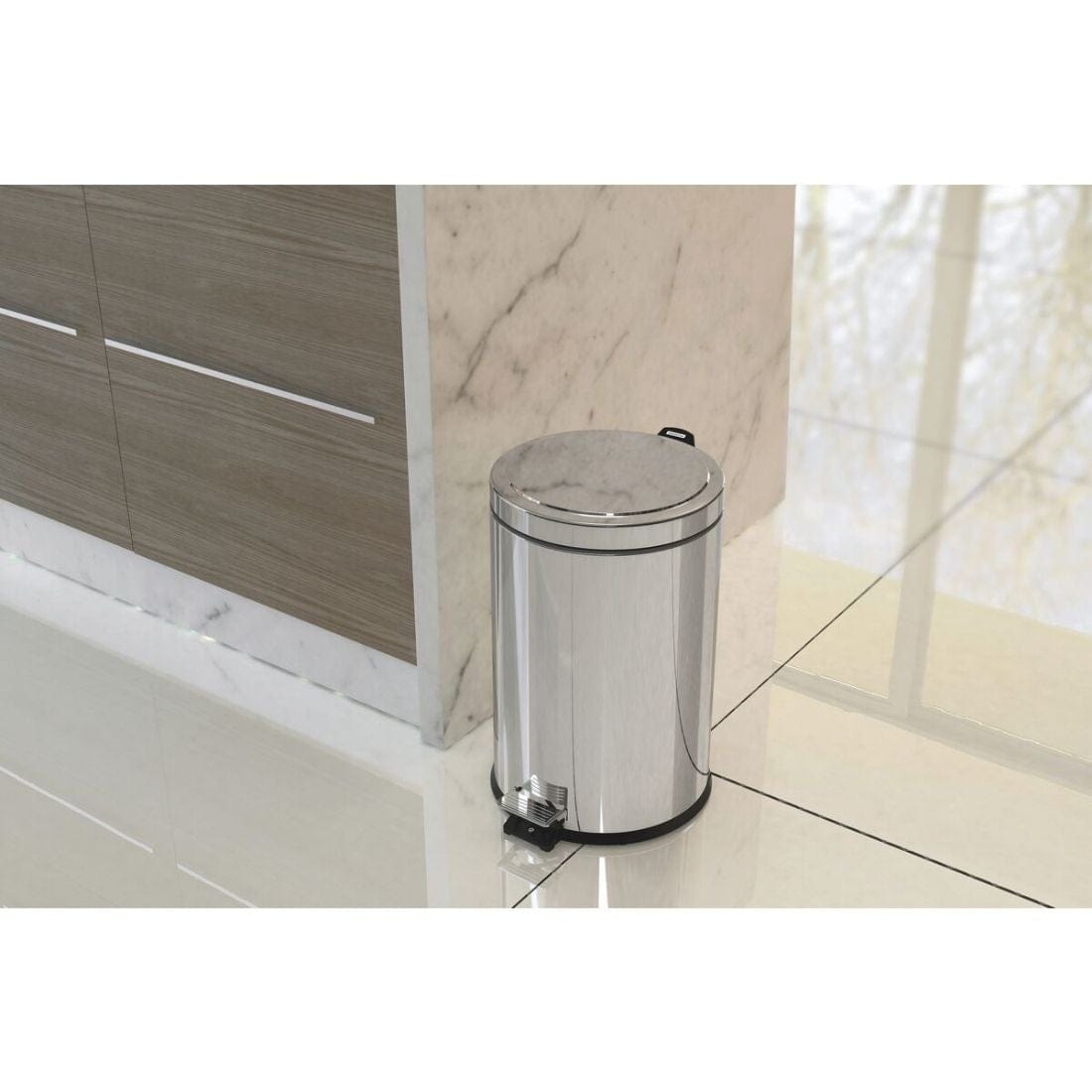Stainless Steel Pedal Rubbish Bin 12 Lit. - Lixeiras Prime - Tramontina