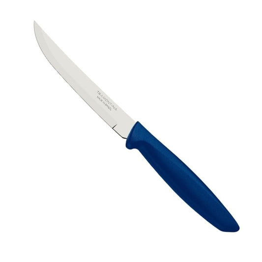Tramontina Plenus Fruit Knife - Blue (13 cm Smooth Blade) 12 Pack