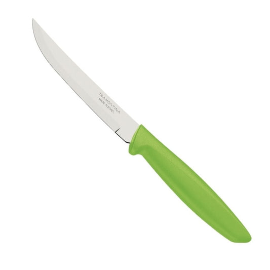 Tramontina Plenus Fruit Knife - Green (13 cm Smooth Blade) 12 Pack 