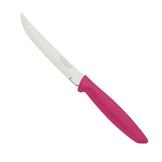 Tramontina Plenus Fruit Knife - Pink (13 cm Smooth Blade) 12 Pack