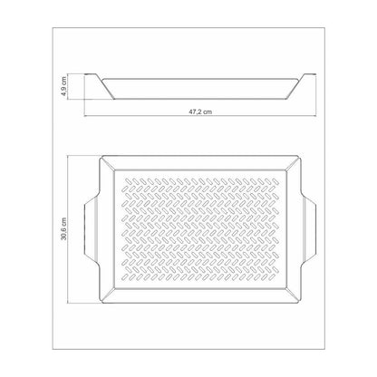 Tramontina Cosmos stainless steel multi-use grill rack, 47 x 30 cm - TRM-61321410