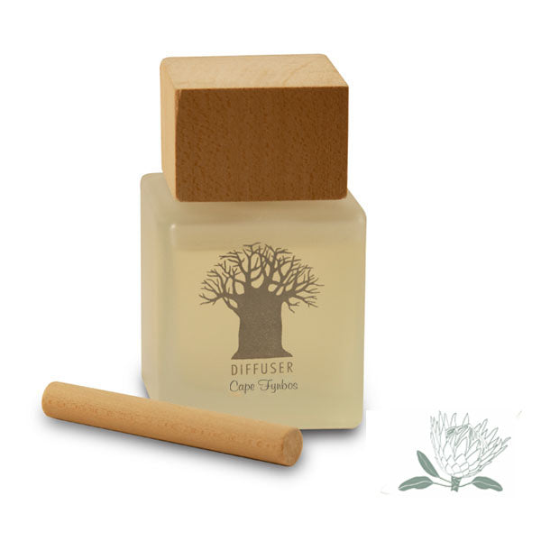 Fragrance Diffuser with Wooden Top - Cape Fynbos - Mockana